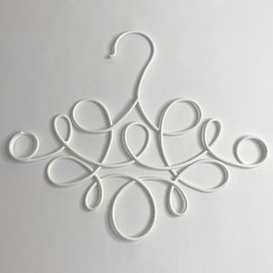 White Metal Scarf Holder EUC